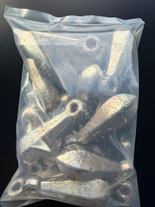 Six-Side Quick Drop 10oz Snapper Pack — 15 sinkers