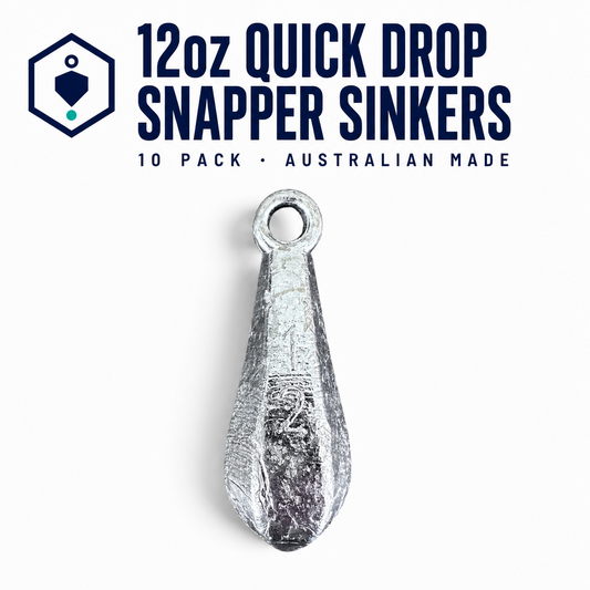 12oz - 10 PACK Quick Drop Snapper Sinkers