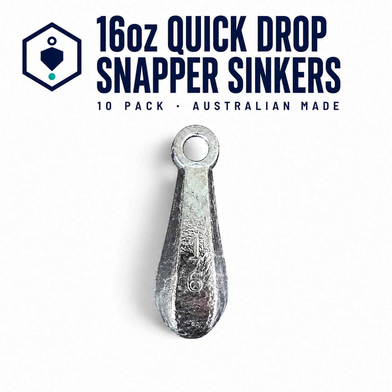 16oz - 10 PACK Quick Drop Snapper Sinkers