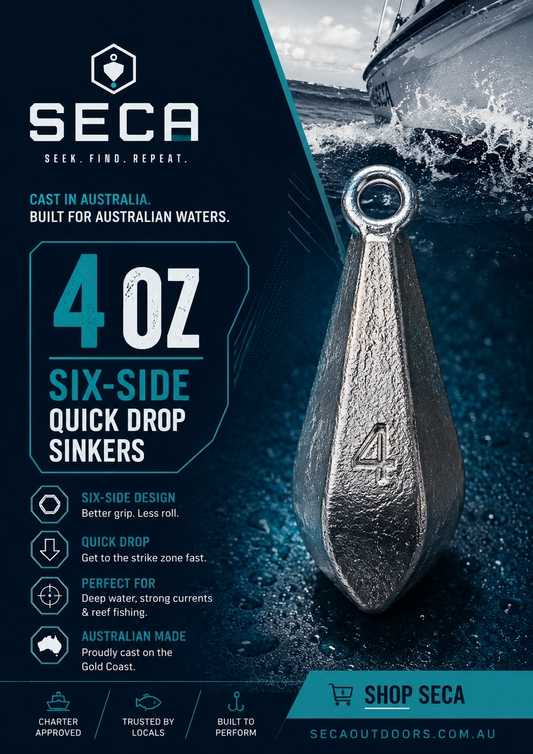 Six-Side Quick Drop 4oz Snapper Pack — 40 sinkers