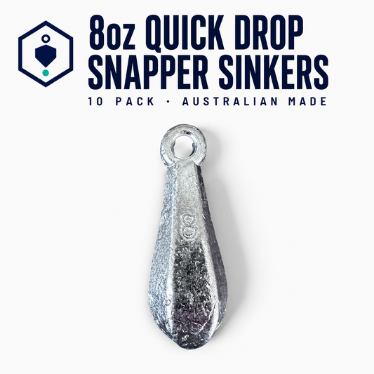 8oz - 10 PACK Quick Drop Snapper Sinkers