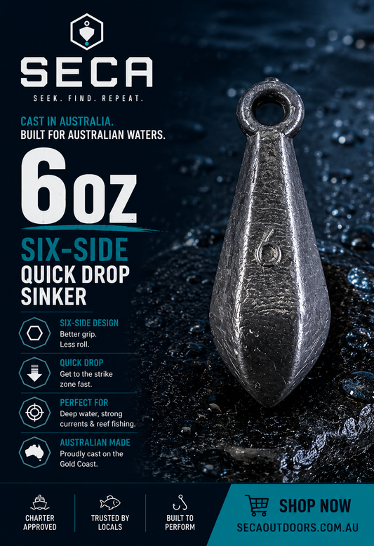 Six-Side Quick Drop 6oz Snapper Pack — 25 sinkers