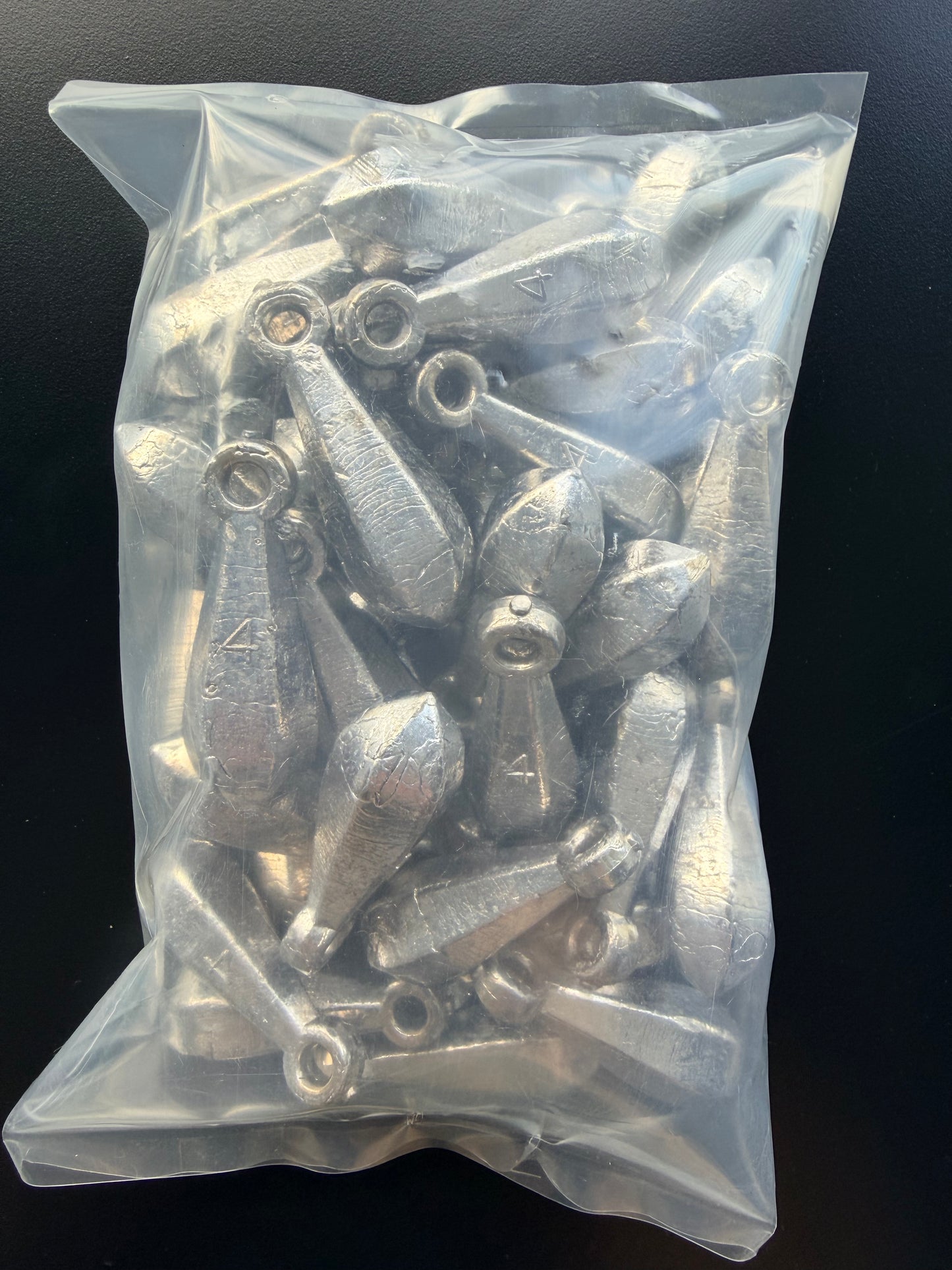 Six-Side Quick Drop 4oz Snapper Pack — 40 sinkers