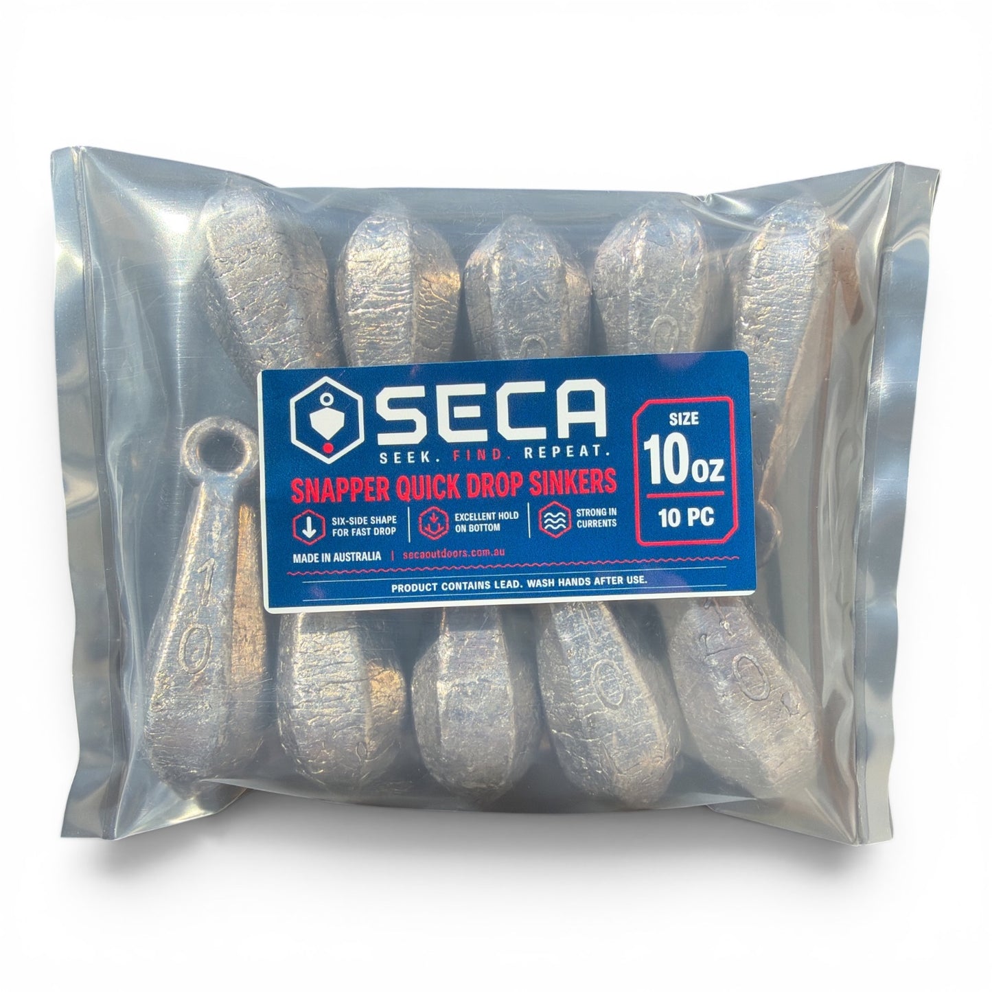 10oz - 10 PACK Quick Drop Snapper Sinkers