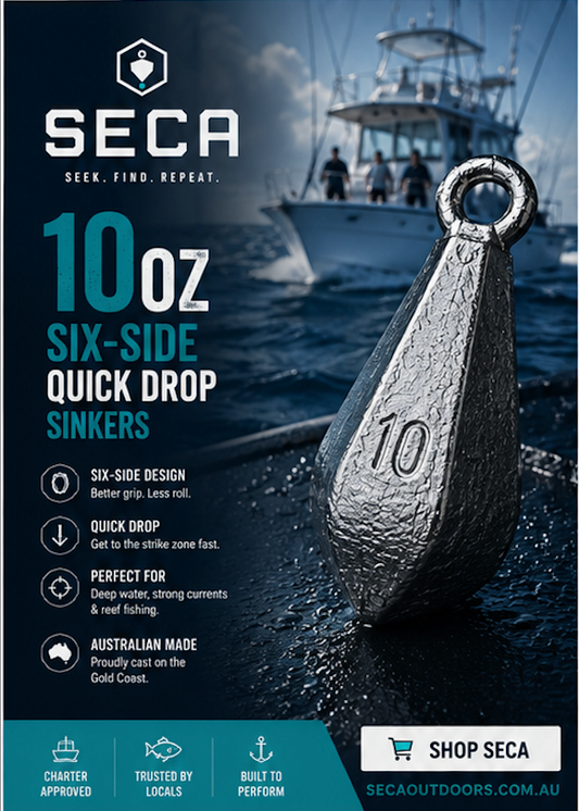 Six-Side Quick Drop 10oz Snapper Pack — 15 sinkers